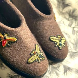 Custom made felt shoes